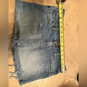 Abercrombie & Fitch mini denim skirt 2000s fashion size 00